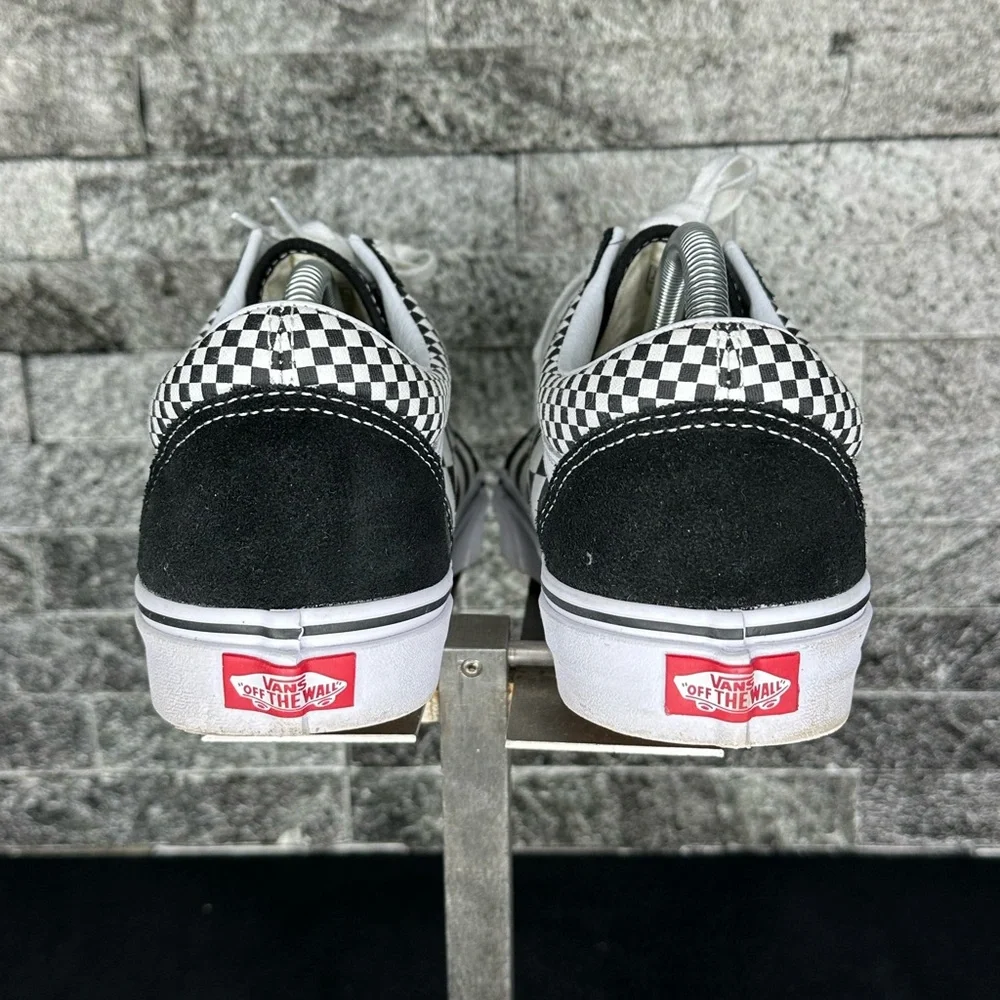 Vans Old Skool Blk/Wht Mix Check - M9.5W11